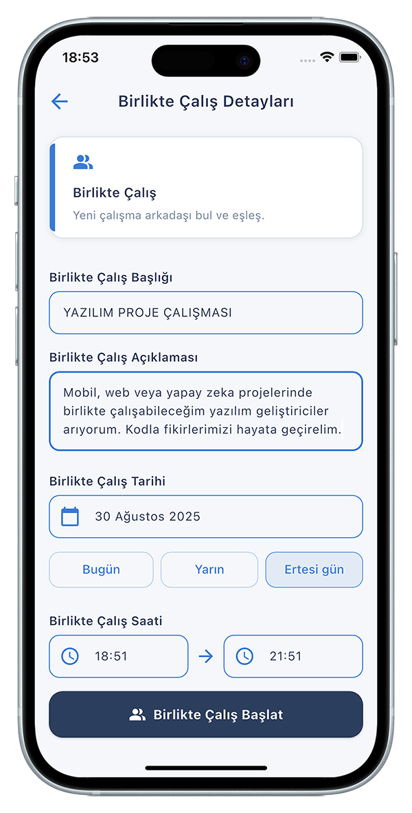 etkinlik oluştur